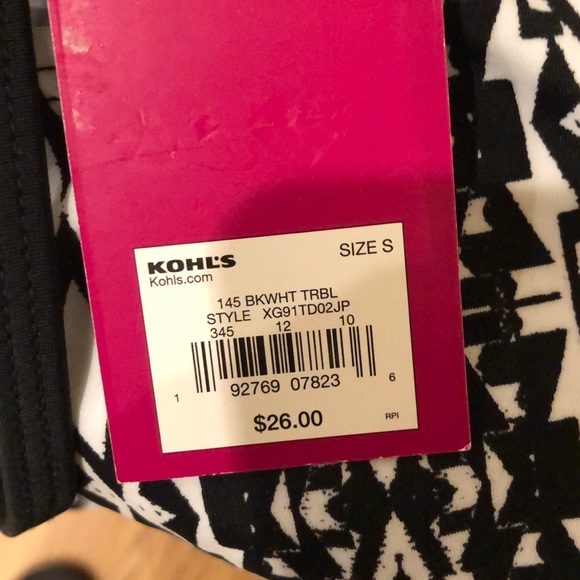 NWT SO black & white sexy swimming top Juniors S - Picture 5 of 5